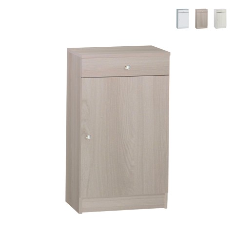 Nachtkastje slaapkamermeubel met 1 deur, plank en lade Drew Aanbieding