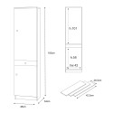 Half Multifunctionele Kast met 2 Deuren, 3 Legplanken en Lade Kosten