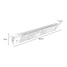 Infrarood Verwarming Binnen Buiten Afstandsbediening Schuko Stekker Iris 1800W 