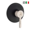 Matte zwarte inbouw douchekraan eenhendel Mugello Verkoop