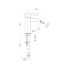 Mugello zwarte design ééngreepsmengkraan voor bidet badkamer Korting