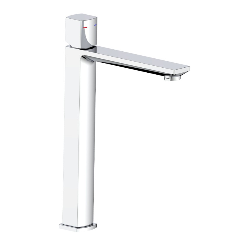 Hoge wastafelmengkraan, modern design, chroom, Domus Aanbieding Hoge wastafelmengkraan, modern design, chroom, Domus Aanbieding