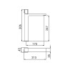 Hoge wastafelmengkraan, modern design, chroom, Domus Verkoop
