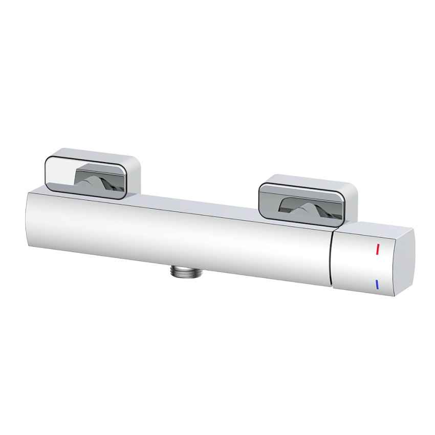 Moderne externe doucheset, 1-weg omstelling, chroom, Domus Aanbieding