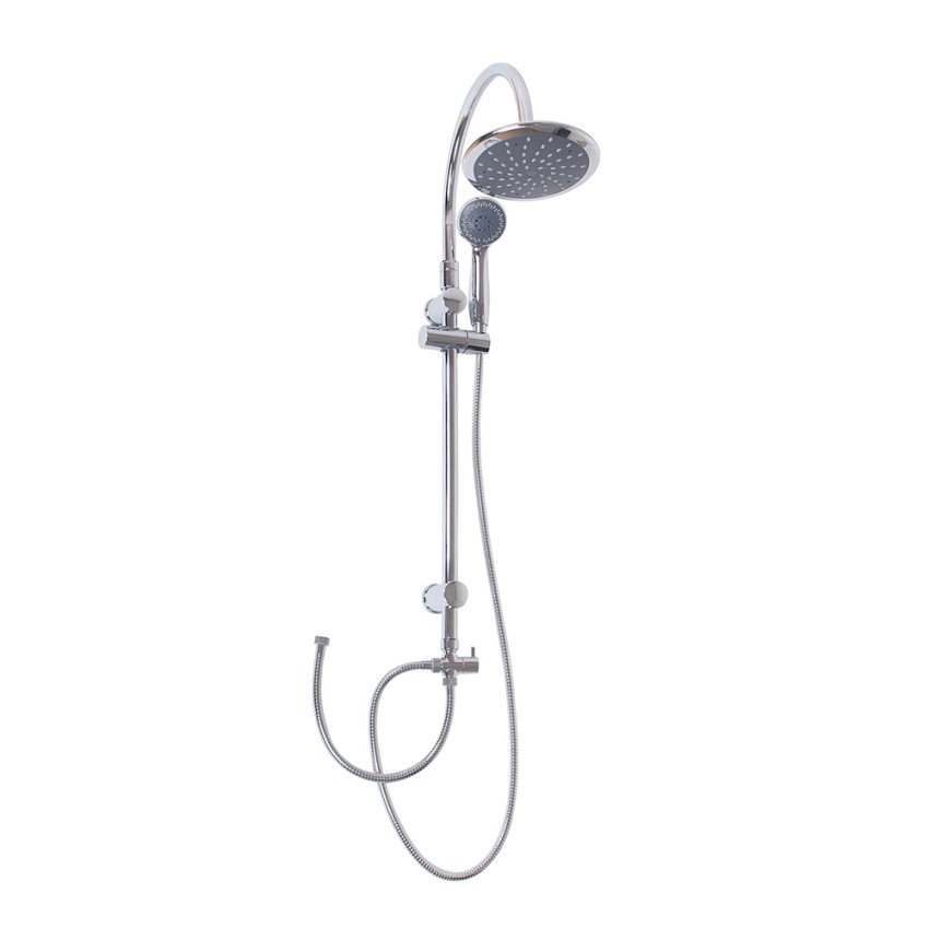 Moderne douchekolom met regendouche Ø 20cm en 5-functie handdouche Gru Aanbieding Moderne douchekolom met regendouche Ø 20cm en 5-functie handdouche Gru Aanbieding