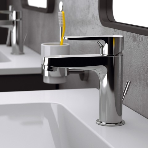 Moderne chroom wastafelmengkraan Aurora Aanbieding