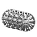 Set van 4 universele wieldoppen 14'' auto in chroom ABS Topaz Aanbieding