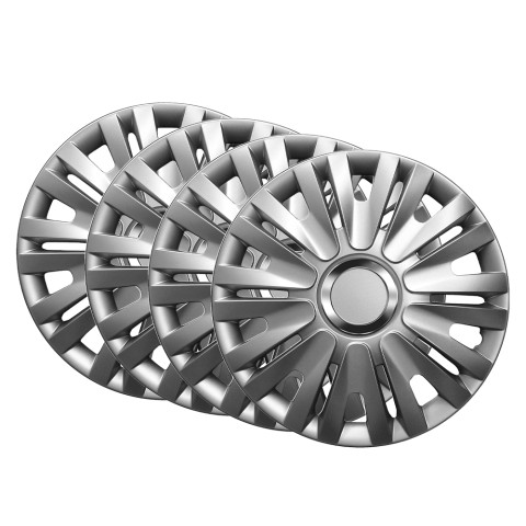 Set van 4 universele wieldoppen 16'' in chromen ABS Topaz Aanbieding