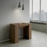 Uitschuifbare designtafel 90x48-308cm eettafel hout Basic Noix Korting