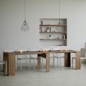 Uitschuifbare designtafel 90x48-308cm eettafel hout Basic Noix Catalogus