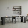 Uitschuifbare consoletafel 90x48-308cm modern design tafel antraciet Basisrapport Kortingen