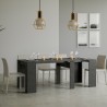 Uitschuifbare console tafel 90x48-308cm modern design antraciet Basic Report Aanbieding