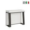 Uitschuifbare consoletafel 90x40-288cm design eettafel wit metaal Azië Verkoop