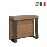 Modern design uitschuifbare consoletafel 90x40-288cm hout metaal Azië Eik Aanbod