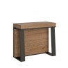 Moderne, uitschuifbare design console 90x40-288cm hout metaal Asia Oak Korting
