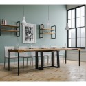 Moderne, uitschuifbare design console 90x40-288cm hout metaal Asia Oak Catalogus