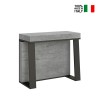 Uitschuifbare consoletafel 90x40-288cm modern grijs metaal Azië Beton Verkoop
