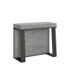 Uitschuifbare console 90x40-288cm modern grijs metaal Asia Concrete Aanbod