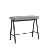 Design uitschuifbare consoletafel 90x40-300cm grijs metaal Banco Concrete Aanbod