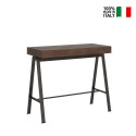 Uitschuifbare consoletafel walnoot hout 90x40-300cm Banco Premium Noix Verkoop