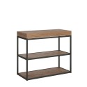 Uitschuifbare consoletafel hout 90x40-196cm Plano Small Premium Oak Aanbod