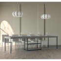 Uitschuifbare consoletafel 90x40-300cm grijs Plano Premium Concrete Korting