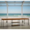 Uitschuifbare consoletafel walnoot hout 90x40-300cm Plano Premium Noix Kortingen