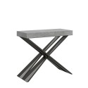 Uitschuifbare console 90x40-196cm tafel grijs Diago Small Concrete Aanbod
