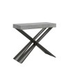 Uitschuifbare console 90x40-196cm tafel grijs Diago Small Concrete Aanbod
