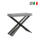 Uitschuifbare consoletafel 90x40-196cm Diago Small Concrete grey table Verkoop