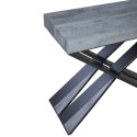 Uitschuifbare consoletafel 90x40-196cm Diago Small Concrete grey table Kortingen