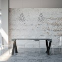Uitschuifbare console 90x40-196cm tafel grijs Diago Small Concrete Catalogus