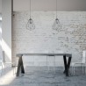 Uitschuifbare console 90x40-196cm tafel grijs Diago Small Concrete Catalogus