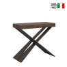 Uitschuifbare console tafel in walnoot 90x40-196cm Diago Small Noix Verkoop