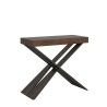 Uitschuifbare console tafel in walnoot 90x40-196cm Diago Small Noix Aanbod
