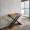Uitschuifbare console tafel in walnoot 90x40-196cm Diago Small Noix Aanbieding