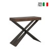 Uitschuifbare consoletafel walnoot hout 90x40-300cm Diago Premium Noix Verkoop