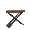 Uitschuifbare consoletafel walnoot hout 90x40-300cm Diago Premium Noix Aanbod