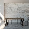 Uitschuifbare consoletafel notenhout 90x40-300cm Diago Premium Noix Korting