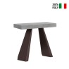Uitschuifbare console tafel 90x40-196cm grijs Diamante Small Concrete Verkoop