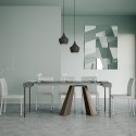 Uitschuifbare consoletafel 90x40-196cm Grey Diamante Small Concrete table Korting