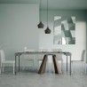 Uitschuifbare console tafel 90x40-196cm grijs Diamante Small Concrete Korting