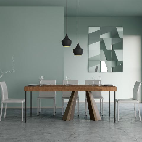 Uitschuifbare eettafel Diamante Small Premium Fir 90x40-196cm Aanbieding