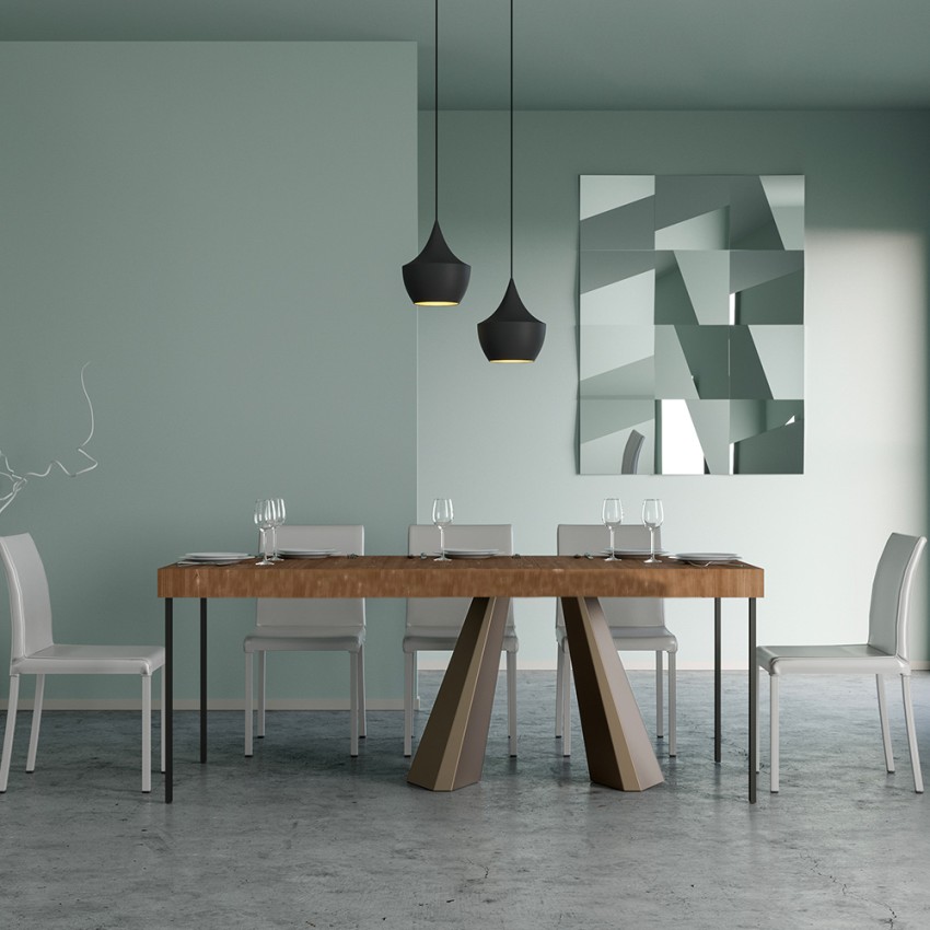 Uitschuifbare eettafel Diamante Small Premium Fir 90x40-196cm Aanbieding Uitschuifbare eettafel Diamante Small Premium Fir 90x40-196cm Aanbieding