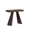 Uitschuifbare tafelconsoletafel notenhout 90x40-196cm Diamante Small Premium Noix Aanbod