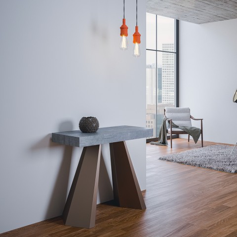 Uitschuifbare console 90x40-300cm tafel grijs Diamante Premium Concrete Aanbieding