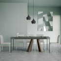 Uitschuifbare console 90x40-300cm tafel grijs Diamante Premium Concrete Korting