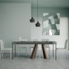 Uitschuifbare console 90x40-300cm tafel grijs Diamante Premium Concrete Korting