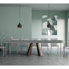 Uitschuifbare console 90x40-300cm tafel grijs Diamante Premium Concrete Kortingen