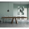 Uitschuifbare houten console tafel walnoot 90x40-300cm Diamante Premium Noix Kortingen